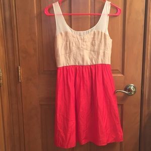 Colorblock tank dress